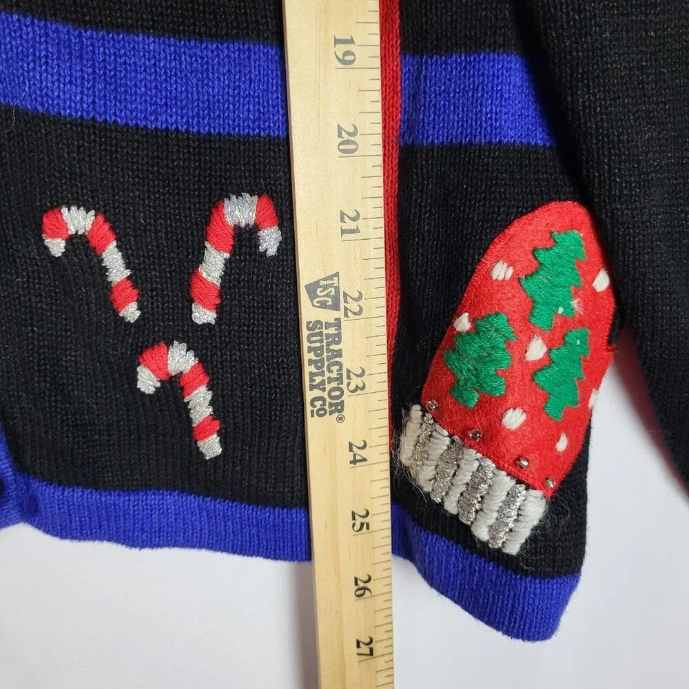Vintage Paul Harris Ugly Christmas Sweater‎ Women's XL Embellished Holiday Party